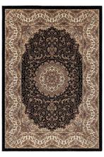 Perzisch Vloerkleed | Kashmir | Luxury | Zwart | 240x340 cm, Verzenden, Nieuw