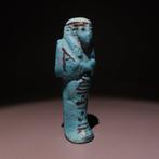 Oud-Egyptisch Faience Ushebti. Derde Tussenperiode, ca. 1070