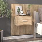 vidaXL Nachtkastje wandgemonteerd sonoma eikenkleurig, Minder dan 45 cm, Verzenden, Nieuw, 70 cm of meer