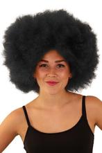 Pruik Afro Zwart Disco Carnaval Afrokapsel Seventies, Ophalen of Verzenden, Nieuw, Overige maten, Carnaval
