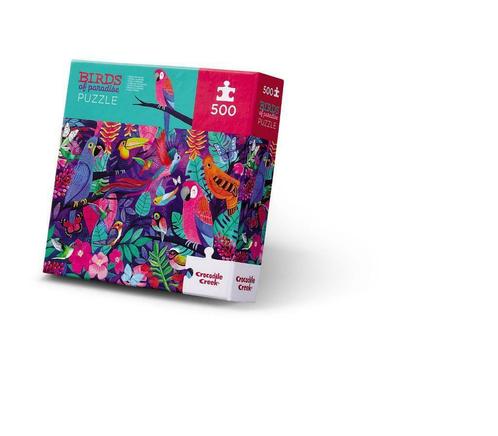 Crocodile Creek Puzzel Birds in Paradise - 500 stukjes, Kinderen en Baby's, Speelgoed | Kinderpuzzels, Nieuw, Meer dan 50 stukjes