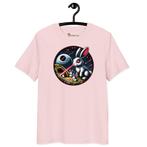 Bitcoin t-shirt - Laser Eyes Rabbit - 100% Biologisch Katoen, Nieuw, Store of Value, Roze, Korte mouw