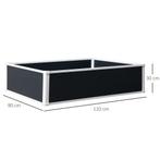 TRUUSK Verhoogde Bloembak Plantenbak Met Drainage 120x90x30c, Tuin en Terras, Bloembakken en Plantenbakken, Verzenden, Nieuw