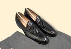 Santoni-UK8-Alligator-Black Tasselloafers - Loafers - Maat:, Nieuw