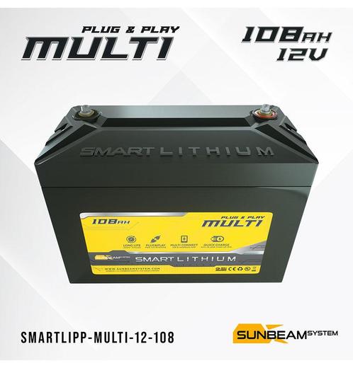 SUNBEAMsystem Smart Lithium Accu 108Ah MULTI, Watersport en Boten, Navigatiemiddelen en Scheepselektronica, Nieuw, Ophalen of Verzenden