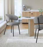 Nieuw: Gestoffeerde Eetkamerstoel met Comfort - Donker Grijs, Huis en Inrichting, Stoelen, Verzenden, Nieuw
