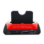 All-in-One HDD Docking Station + Kaartlezer - Docking, Computers en Software, Overige Computers en Software, Nieuw, Verzenden
