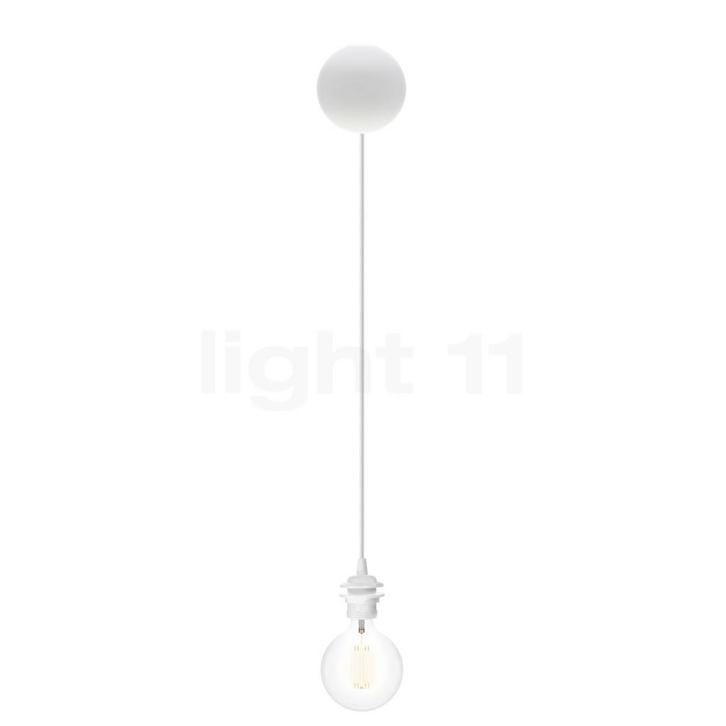 Umage Cannonball Hanglamp 1-licht, wit - met globe lichtbron, Huis en Inrichting, Lampen | Hanglampen, Nieuw, Verzenden