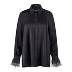 Marc Aurel • zwarte satijnen blouse • 36, Marc Aurel, Verzenden, Zwart, Nieuw