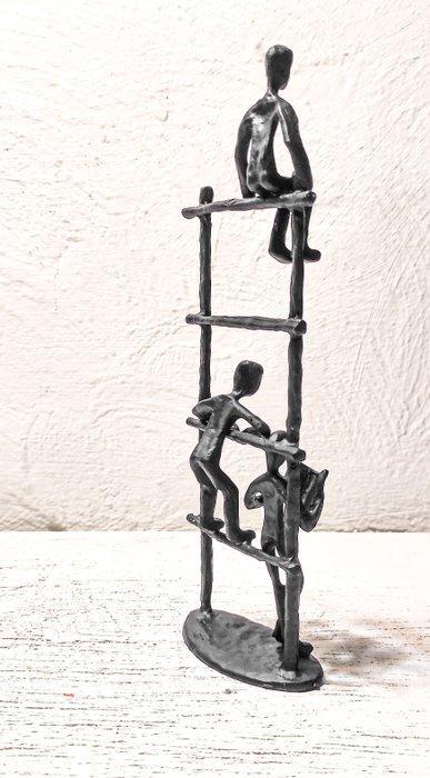 sculptuur, Sobre la escalera - 25 cm - Gietijzer, Antiek en Kunst, Curiosa en Brocante