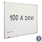Whiteboard 100x200 cm - Magnetisch, Ophalen of Verzenden, Nieuw