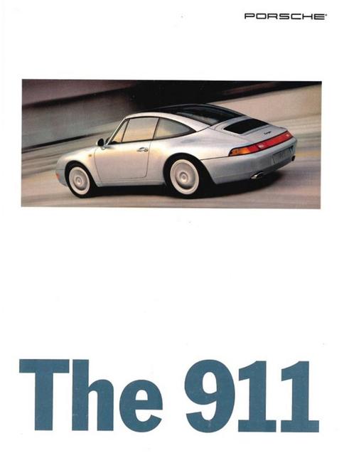 1995 PORSCHE 911 CARRERA TARGA & TURBO BROCHURE ENGELS, Boeken, Auto's | Folders en Tijdschriften, Porsche