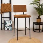 50% Korting: Industriële barkruk Espen cognac eco-leer 64-77, Ophalen, Zo goed als nieuw