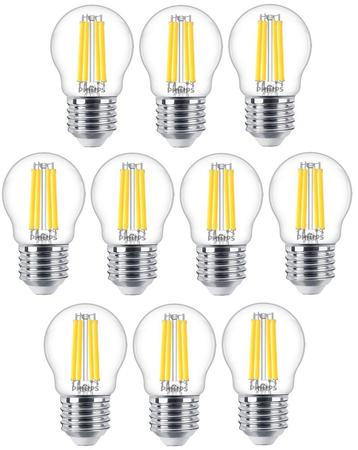 10 stuks Philips LED Kogellamp E27 3.4W 470lm 2700K Helde... beschikbaar voor biedingen