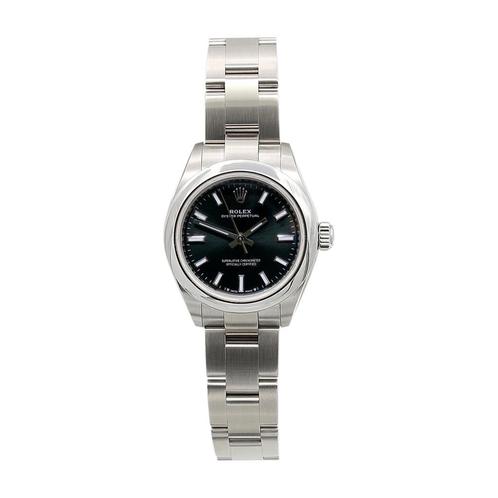 Rolex Oyster Perpetual Lady 28 276200 uit 2022, Sieraden, Tassen en Uiterlijk, Horloges | Dames, Polshorloge, Gebruikt, Rolex