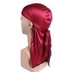 Durag / Du-rag / Do-rag / Bandana - Unisex - Rood met zwart, Kleding | Heren, Ophalen of Verzenden, Nieuw