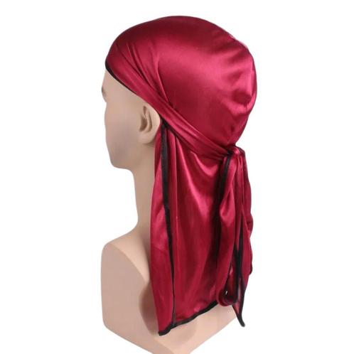 Durag / Du-rag / Do-rag / Bandana - Unisex - Rood met zwart, Kleding | Heren, Hoeden en Petten, Nieuw, Ophalen of Verzenden