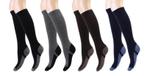 4 paar Kniekousen - Badstof zool - Zwart-Grijs-Bruin-Marine, Kinderen en Baby's, Kinderkleding | Schoenen en Sokken, Verzenden