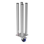 FORTEX STAGE750 Quattro poot met zwenkwiel/rem podiumhoogte, Verzenden, Nieuw