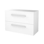 Badmeubelset BWS Salt 100x46cm Met Grepen 2 Lades Met, Ophalen of Verzenden, Nieuw, Chroom, Bad