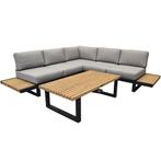 Ravenna platform hoek loungeset 4 delig antraciet aluminium, Ophalen of Verzenden, Nieuw, Aluminium