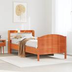vidaXL Bedframe zonder matras massief grenenhout wasbruin, Eenpersoons, Bruin, Verzenden, Nieuw