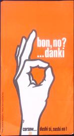 Poster met handgebaar (lijst optie, Posters), Verzenden, Nieuw, Overige onderwerpen, Met lijst