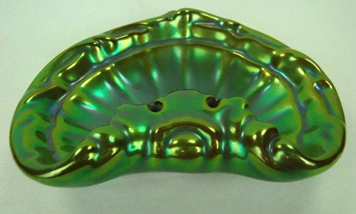 Zsolnay - sculptuur, Shell shaped tray - 4.5 cm - Eosin, Antiek en Kunst, Antiek | Glas en Kristal