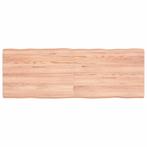 vidaXL Tafelblad natuurlijke rand 140x50x(2-6) cm eikenhout, Huis en Inrichting, Tafels | Eettafels, Verzenden, Nieuw