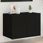 vidaXL Tv-wandmeubel met LED-verlichting 60x35x41 cm zwart, Huis en Inrichting, Kasten | Televisiemeubels, Verzenden, Nieuw, Overige houtsoorten