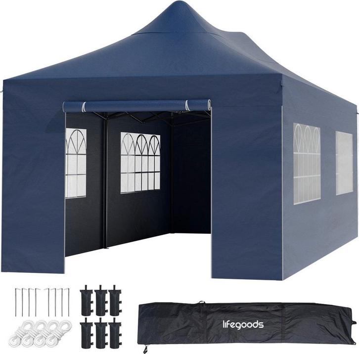 Tweedekans | LifeGoods Partytent - Paviljoen - 3x6 m -, Tuin en Terras, Parasols, Zo goed als nieuw, Ophalen of Verzenden