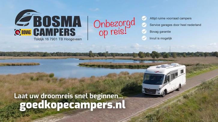 Verhuur Campers Bosma Campers BV Boek Nu Voor 2025, Caravans en Kamperen, Verhuur