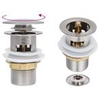 vidaXL Afvoer pop-up met overloop 6,4x6,4x9,1 cm, Verzenden, Nieuw