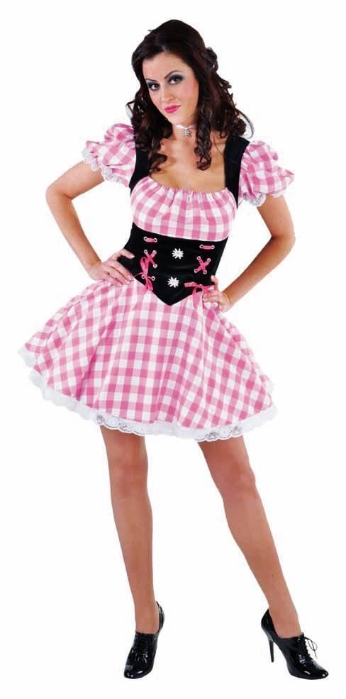 Sexy Tiroolse dame 1-delig roze/wit Elite, Kleding | Dames, Carnavalskleding en Feestkleding, Nieuw, Ophalen of Verzenden