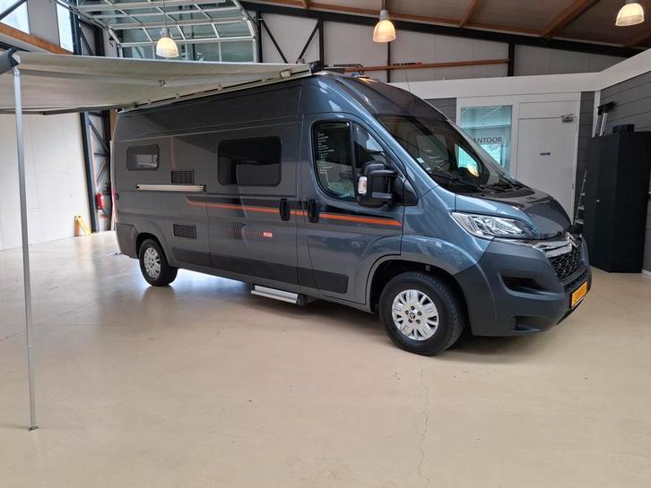 2019 Possl Globecar 600 Plus 160PK Dwarsbed Trekhaak 37000Km, Caravans en Kamperen, Campers, Cassettetoilet, ABS, Achteruitrijcamera