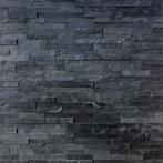 Leisteen Antraciet Steenstrip Wandstrip Natuursteen 15x60 cm, Nieuw, Overige materialen, Wandtegels, 20 tot 40 cm