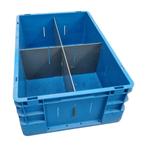 Palletaanbieding: Eurobak 60x40x22 blauw, gebruikt -, Ophalen of Verzenden