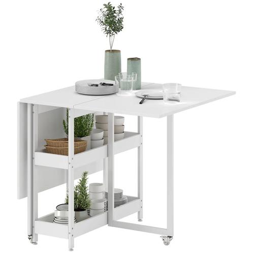 TRUUSK Eettafel Opvouwbaar Keukentafel Voor 2-4 Personen Met, Huis en Inrichting, Tafels | Eettafels, Nieuw, Verzenden