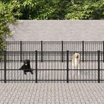 Hondenkennel voor buiten 37,64 m² staal, Dieren en Toebehoren, Hondenhokken, Nieuw, Verzenden