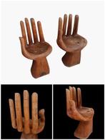 Nello stile d Pedro Friedeberg - Stoel (2) - Hout - Sedie