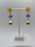 Zonder Minimumprijs - Oorbellen Zilver, Amethist,, Sieraden, Tassen en Uiterlijk, Oorbellen, Nieuw