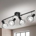 LED spotlightset 4-vlam zwart E14 draaibaar, Verzenden, Nieuw