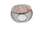 Veiling - Salontafel Mangohout-Industrieel -80 x 80x 51 cm, Nieuw