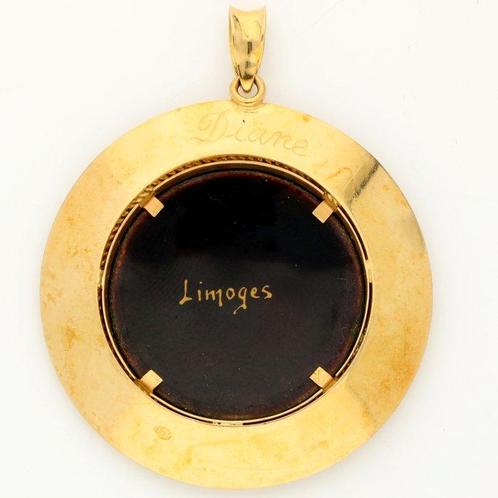 Hanger - 18 karaat Geel goud - Limoges, Sieraden, Tassen en Uiterlijk, Antieke sieraden
