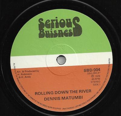12 inch gebruikt - Dennis Matumbi - Rolling Down The Rive..., Cd's en Dvd's, Vinyl Singles, Zo goed als nieuw, Verzenden