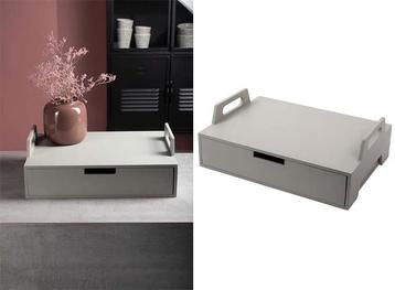 Gusta Dienblad - Laptoptafel - Hout - Grijs - 41 x 30 x 14,5 beschikbaar voor biedingen