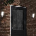 vidaXL Buitenwandlampen 2 st LED gegoten aluminium wit, Verzenden, Nieuw
