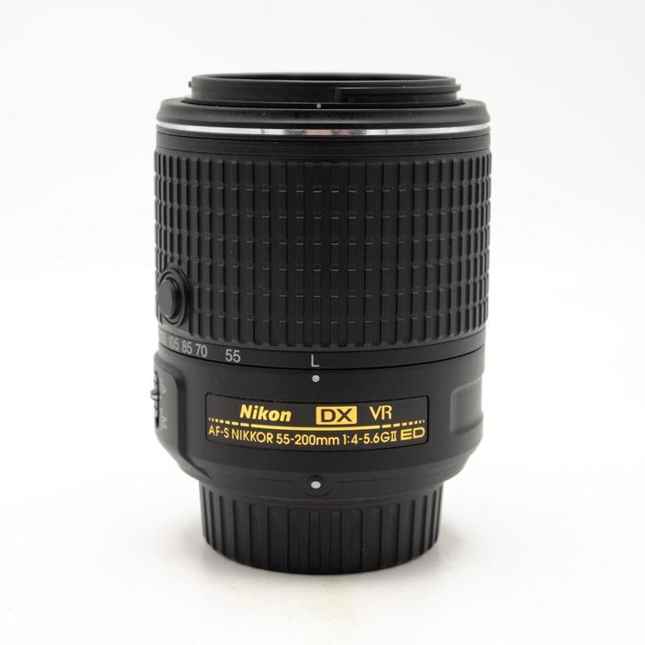 Nikon 55-200mm F4-5.6G II ED VR AF-S Nikkor (Occasion), Audio, Tv en Foto, Fotografie | Lenzen en Objectieven, Telelens, Zo goed als nieuw