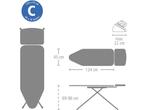 Brabantia Strijkplank C - Stoomgenerator - XL 124x45 cm -, Verzenden, Zo goed als nieuw