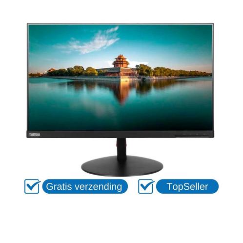 Lenovo ThinkVision T24i-10 Full HD zwart, Computers en Software, Monitoren, In hoogte verstelbaar, Draaibaar, Kantelbaar, 5 ms of meer